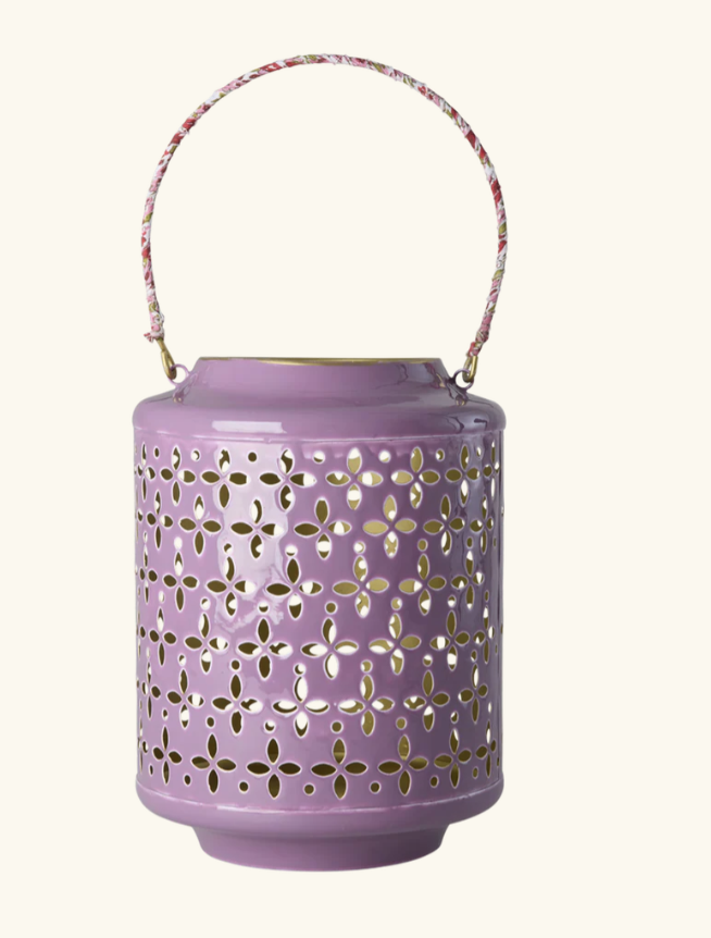 Grote metale lantaarn paars - rice CDLAN-LP| Jil Conceptstore