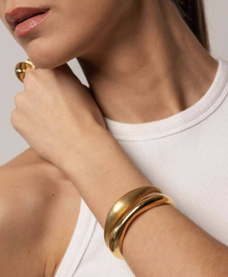 cuff vive glanzend goud - souvenirs de pomme | Jil Conceptstore