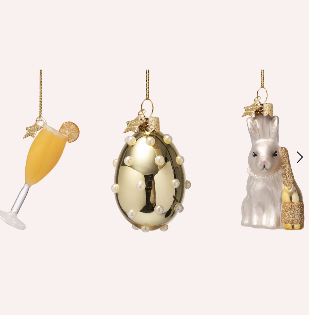 Ornament glass Easter Set Mimosa Brunch w/ Box 6.5CM - vondels
