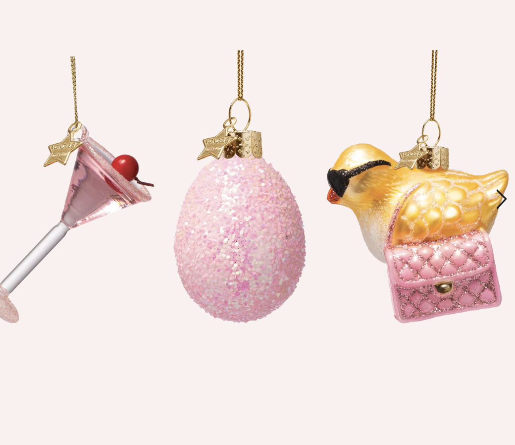 Ornament glass Easter Set Cosmo & Couture w/ Box 6.5CM  - vondels