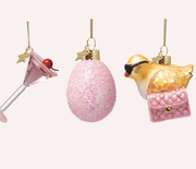 Ornament glass Easter Set Cosmo & Couture w/ Box 6.5CM  - vondels