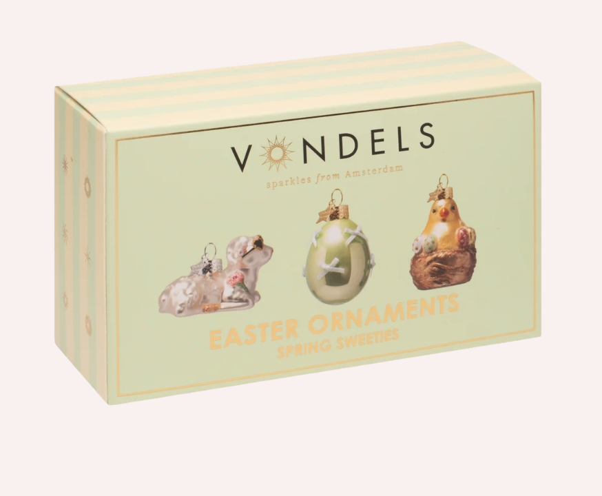 Ornament glass Easter Set Spring Sweeties w/ Box 6CM - vondels