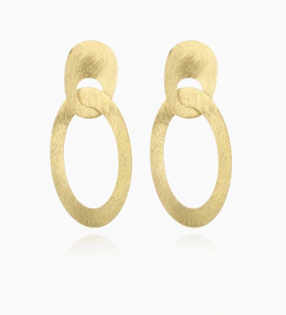 CL earring asymmetrical oval m-b - lott