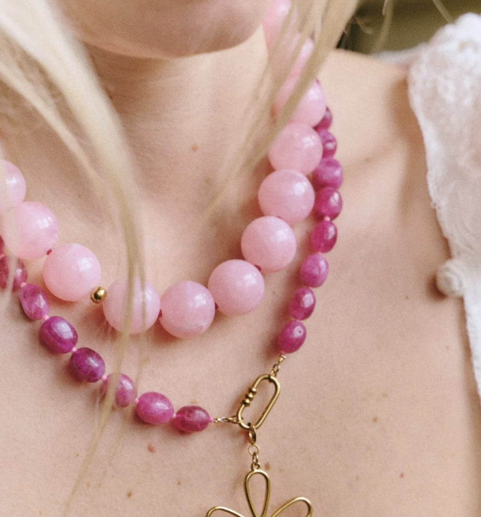 nova ketting pink - le veer