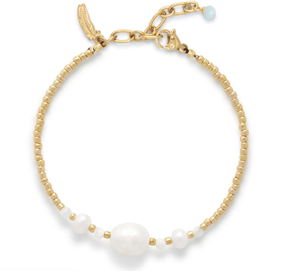 Milky pearl armband - le veer