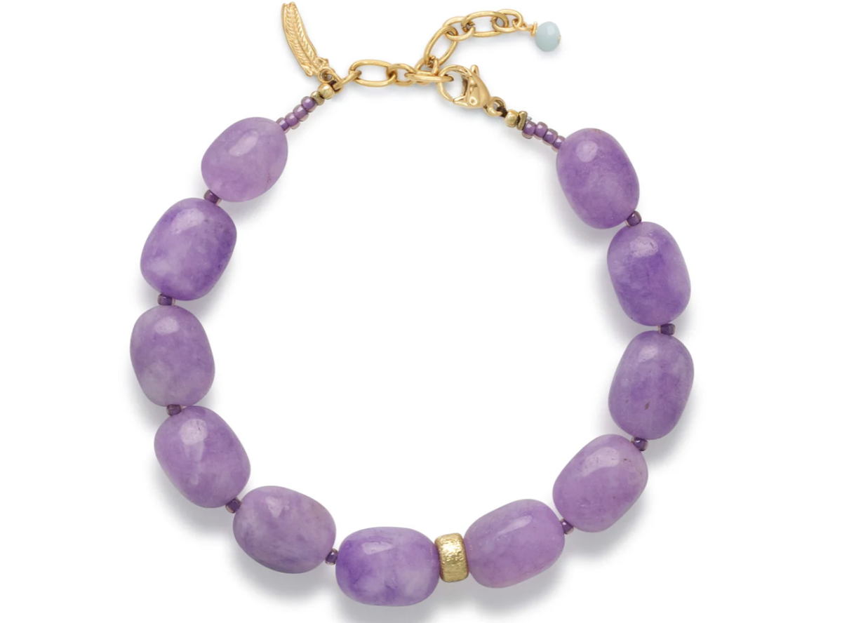 Lilac stone armband - le veer