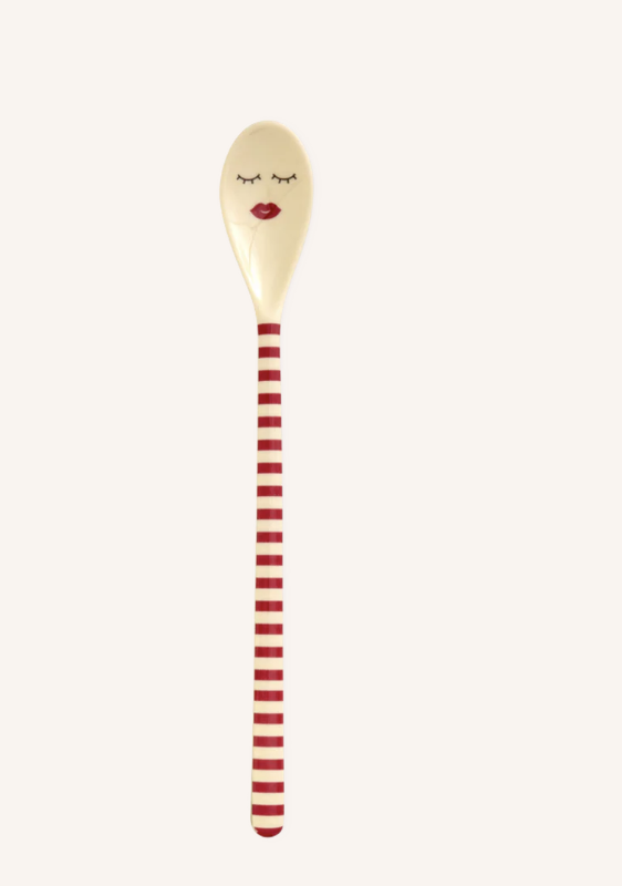 Tall spoon (gezicht lips) -  rice MELSP-LSTRIIXCP | Jil Conceptstore
