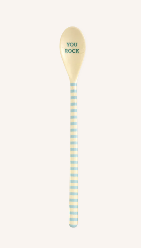Tall spoon (simply the best, u had me at hello, you rock) - rice MELSP-LSTRIBXCP | Jil Conceptstore