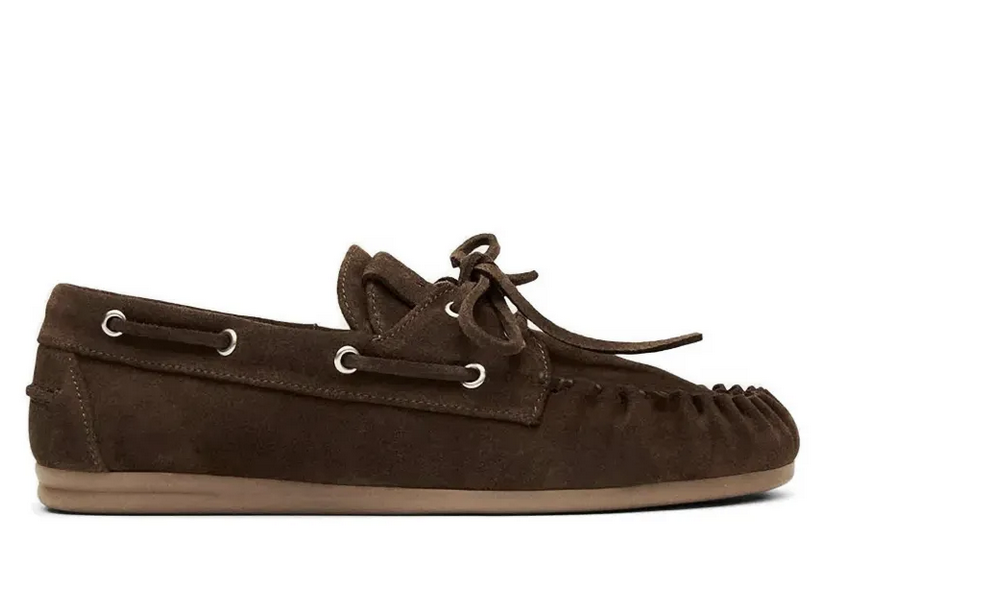 Rowan suede brown leather loafers - alohas | Jil conceptstore