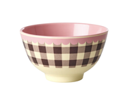 Small bowl with Check Me Out Print - rice MELBW-SCMO | Jil Conceptstore