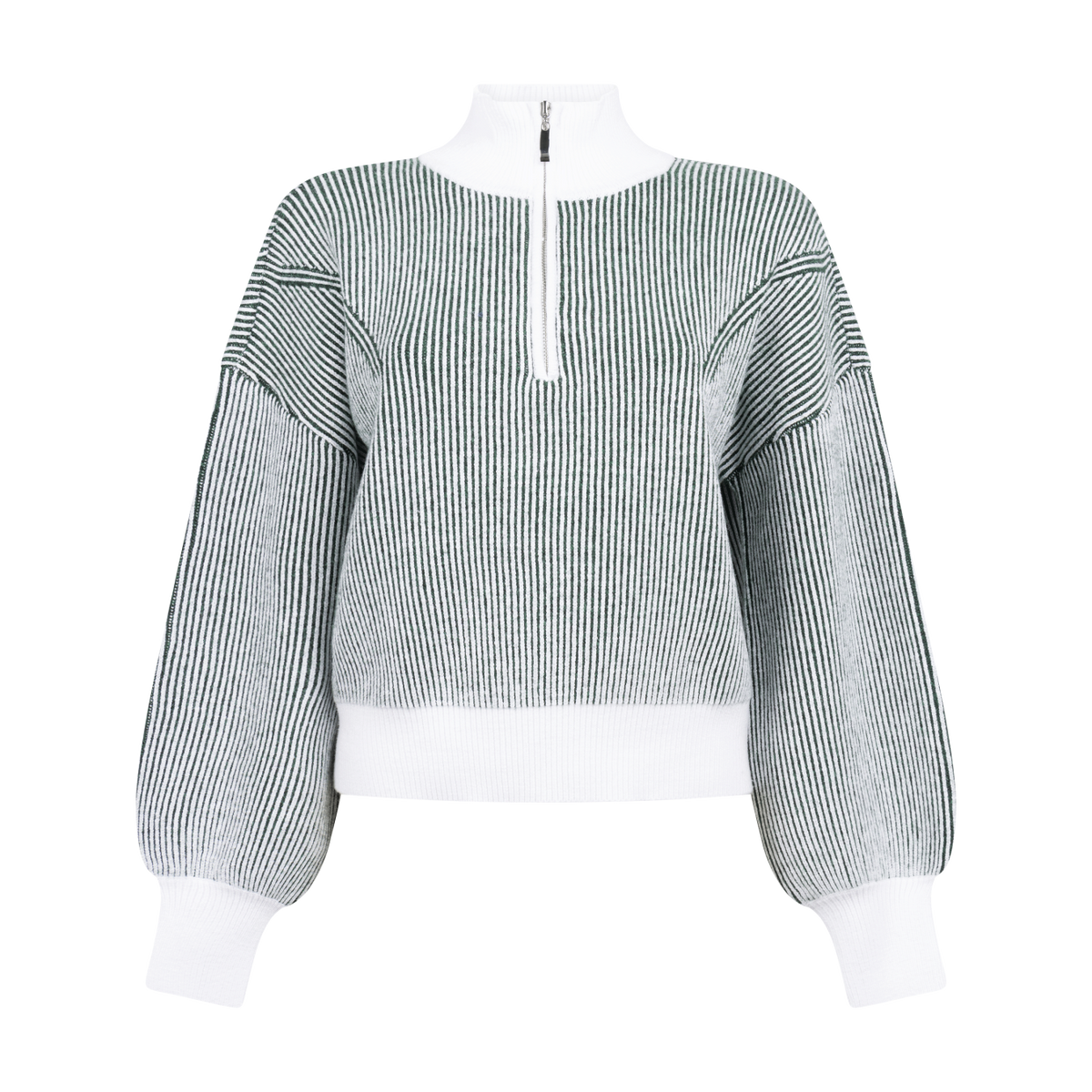 cedar knitted pull duck green off white - another label