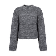 Lottie knitted pull grey melee - another label