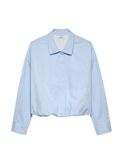 Tuck in blouse - Chambray Blue - Catwalk junkie