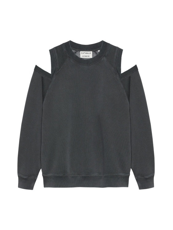 Sweater with cut out - Carbon - Catwalk Junkie